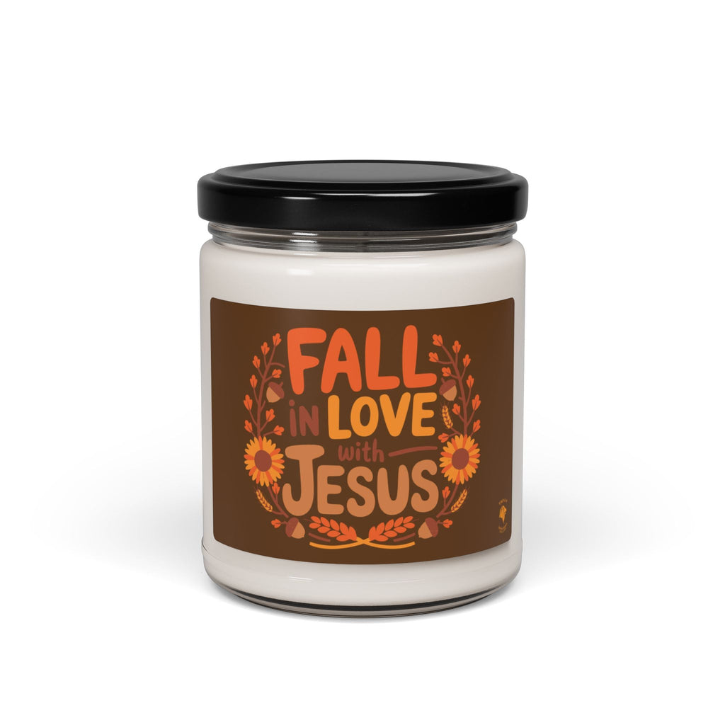 Fall in Love with Jesus - Soy Candle - Apple Harvest or Unscented - 9oz - Home Decor