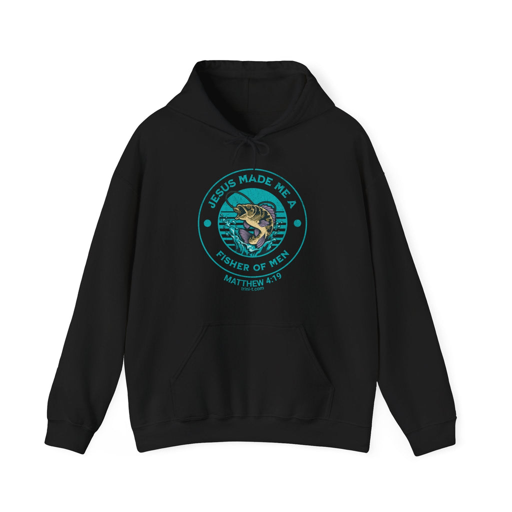 Fisher of Men - Matthew 4:19 Hoodie - Trini-T Ministries - Black