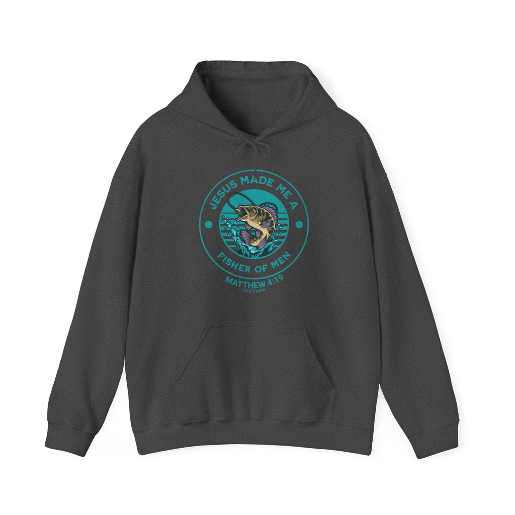 Fisher of Men - Matthew 4:19 Hoodie - Trini-T Ministries - Gray