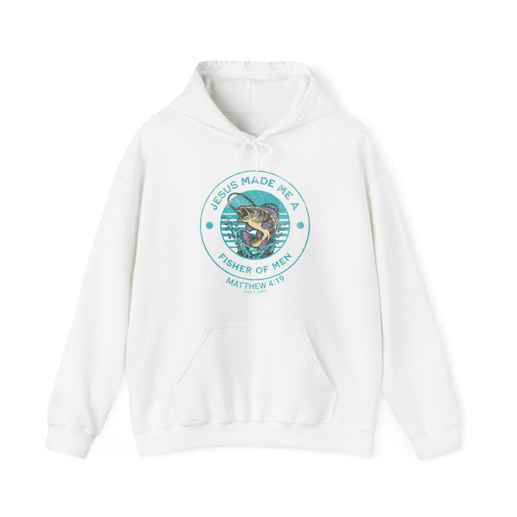 Fisher of Men - Matthew 4:19 Hoodie - Trini-T Ministries - White