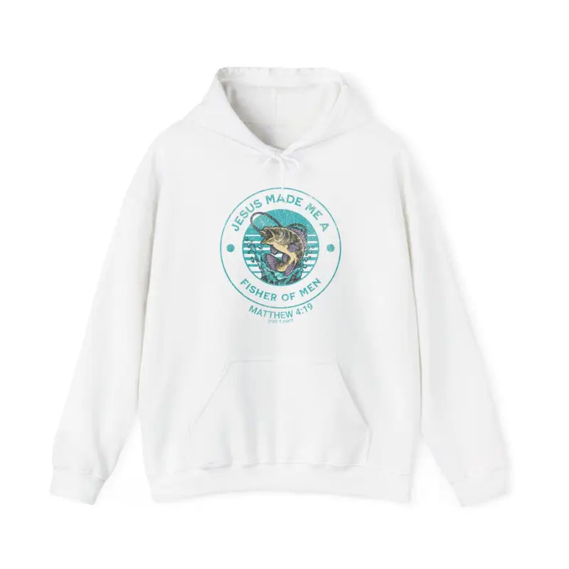 Fisher of Men - Matthew 4:19 Hoodie - Trini-T Ministries - White