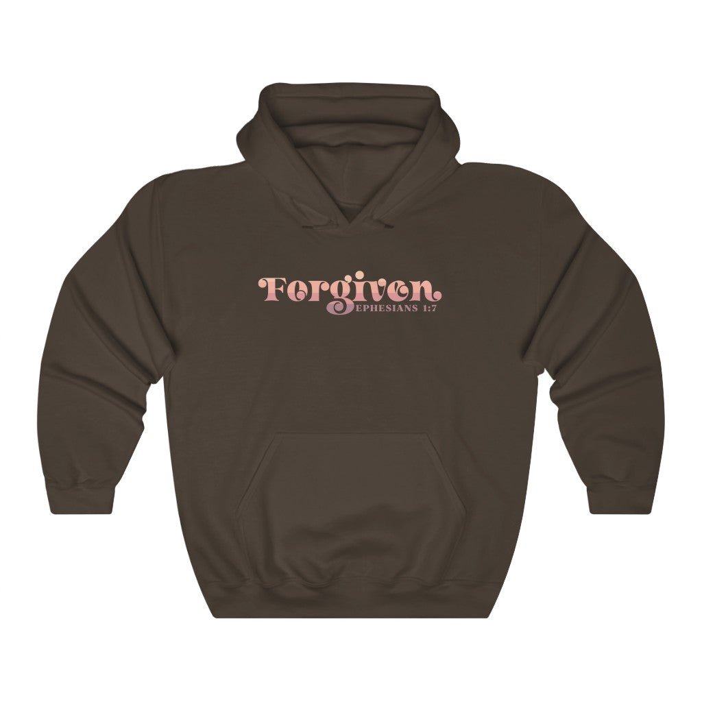 Forgiven - Hoodie -  Purple / S, Purple / M, Purple / L, Purple / XL, Purple / 2XL, Purple / 3XL, Purple / 4XL, Purple / 5XL, Dark Chocolate / S, Dark Chocolate / M -  Trini-T Ministries