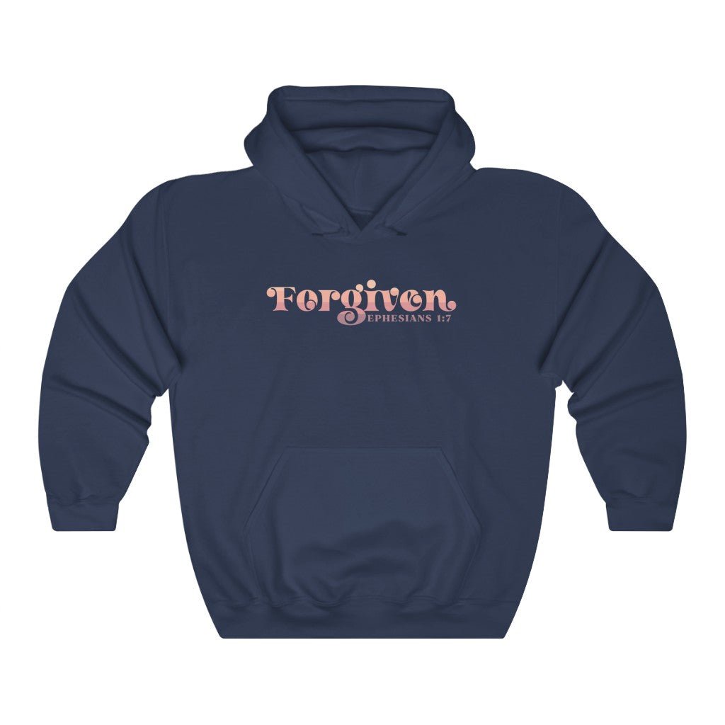 Forgiven - Hoodie -  Purple / S, Purple / M, Purple / L, Purple / XL, Purple / 2XL, Purple / 3XL, Purple / 4XL, Purple / 5XL, Dark Chocolate / S, Dark Chocolate / M -  Trini-T Ministries