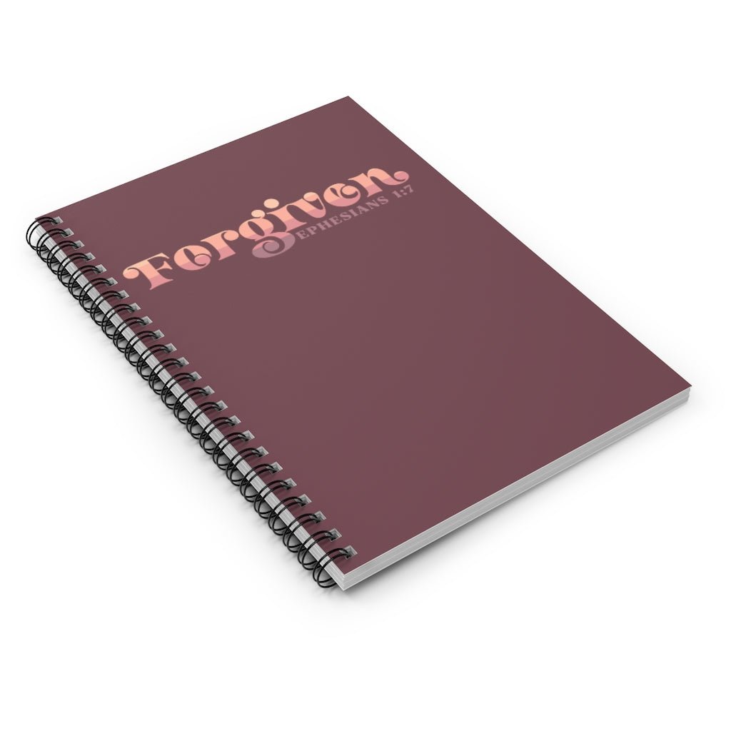 Forgiven - Notebook - Ruled Line -  One Size -  Trini-T Ministries