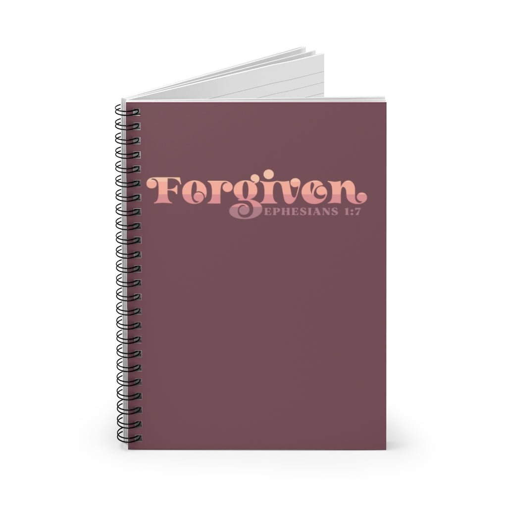 Forgiven - Notebook - Ruled Line -  One Size -  Trini-T Ministries