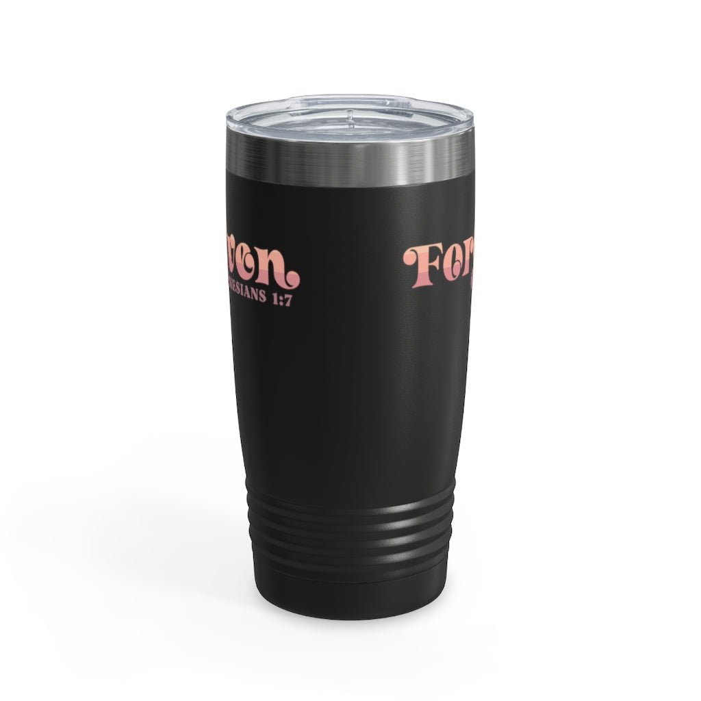 Forgiven - Tumbler -  20oz / White, 20oz / Black, 20oz / Silver -  Trini-T Ministries