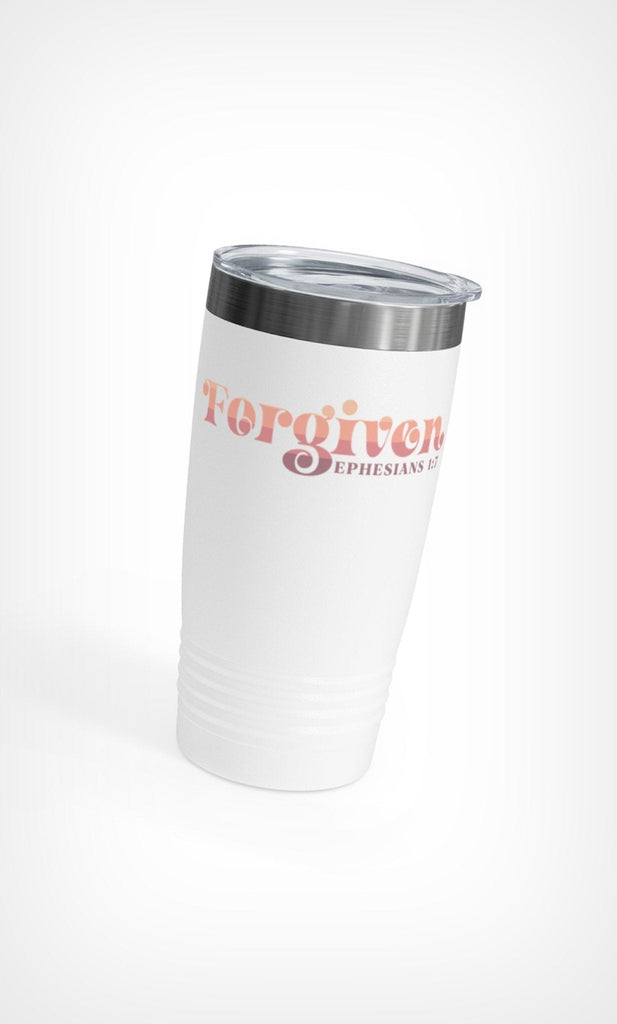 Forgiven - Tumbler -  20oz / White, 20oz / Black, 20oz / Silver -  Trini-T Ministries