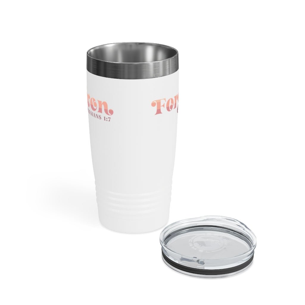 Forgiven - Tumbler -  20oz / White, 20oz / Black, 20oz / Silver -  Trini-T Ministries