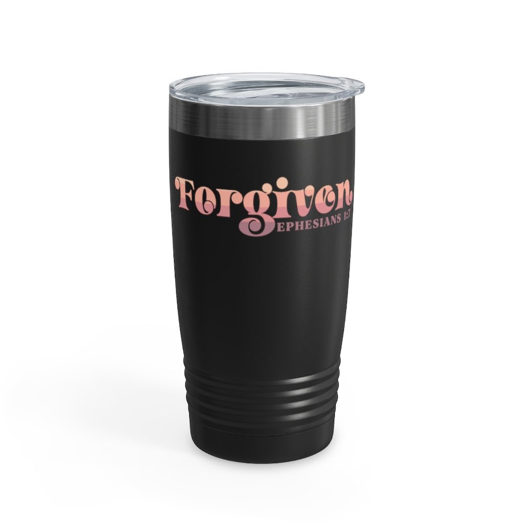 Forgiven - Tumbler -  20oz / White, 20oz / Black, 20oz / Silver -  Trini-T Ministries