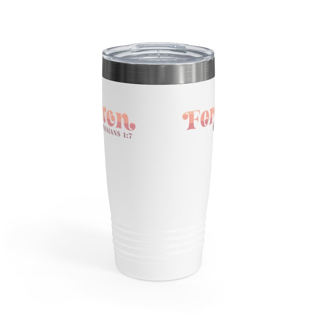 Forgiven - Tumbler -  20oz / White, 20oz / Black, 20oz / Silver -  Trini-T Ministries