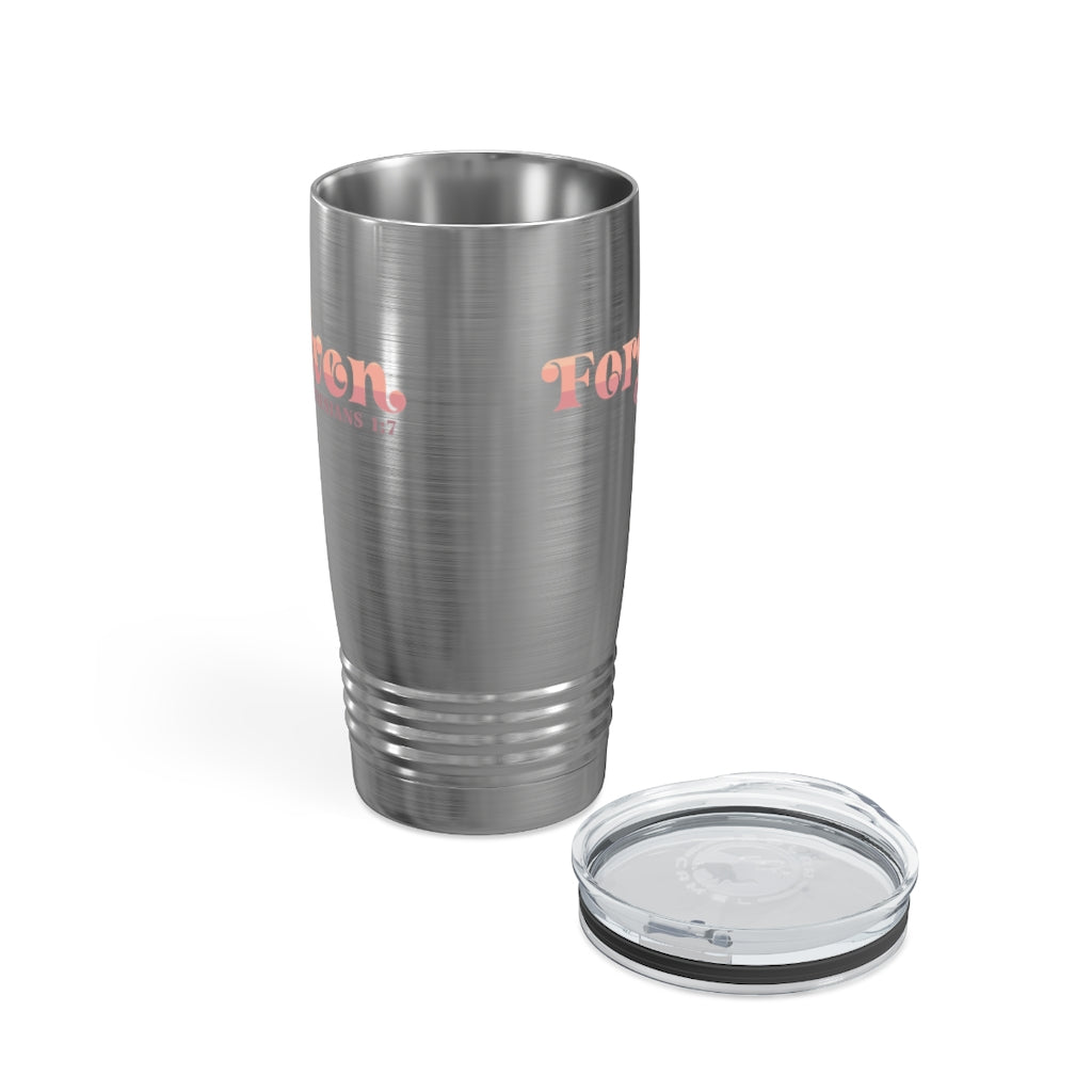 Forgiven - Tumbler -  20oz / White, 20oz / Black, 20oz / Silver -  Trini-T Ministries