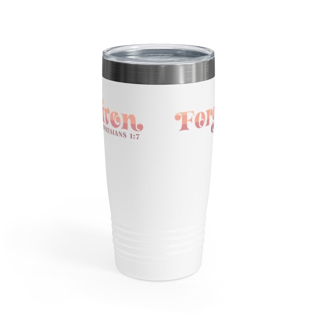 Forgiven - Tumbler -  20oz / White, 20oz / Black, 20oz / Silver -  Trini-T Ministries