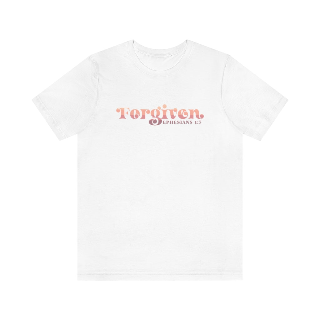 Forgiven - Women's T -  Navy / L, Asphalt / S, Black / S, Dark Grey Heather / S, Maroon / S, Navy / S, Red / S, Team Purple / S, True Royal / S, White / S -  Trini-T Ministries