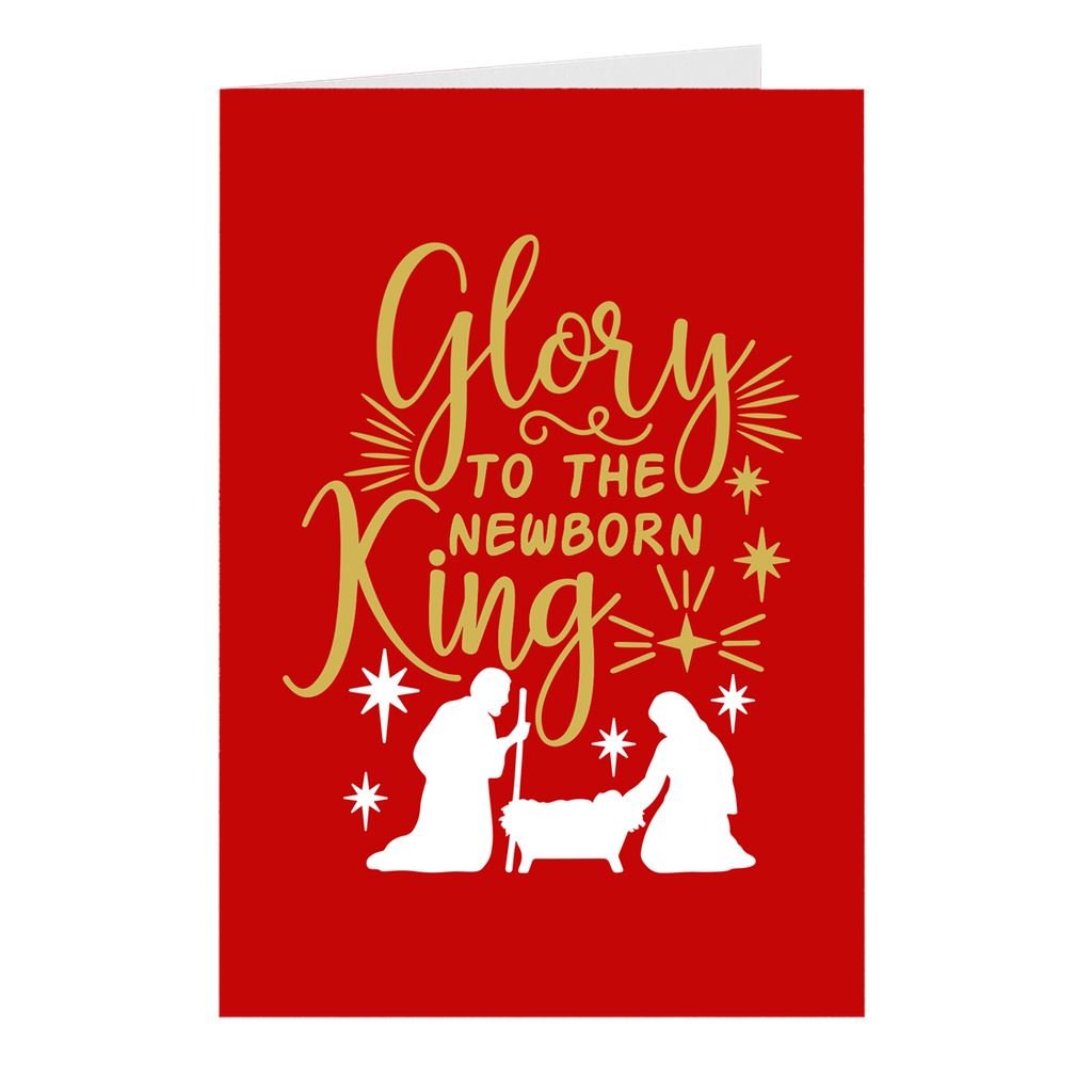 Glory to the King - Greeting Card -  111# Matte Cover / 3.5x5 inch / 5 Cards, 111# Matte Cover / 3.5x5 inch / 1 Card, 111# Matte Cover / 3.5x5 inch / 10 Cards -  Trini-T Ministries