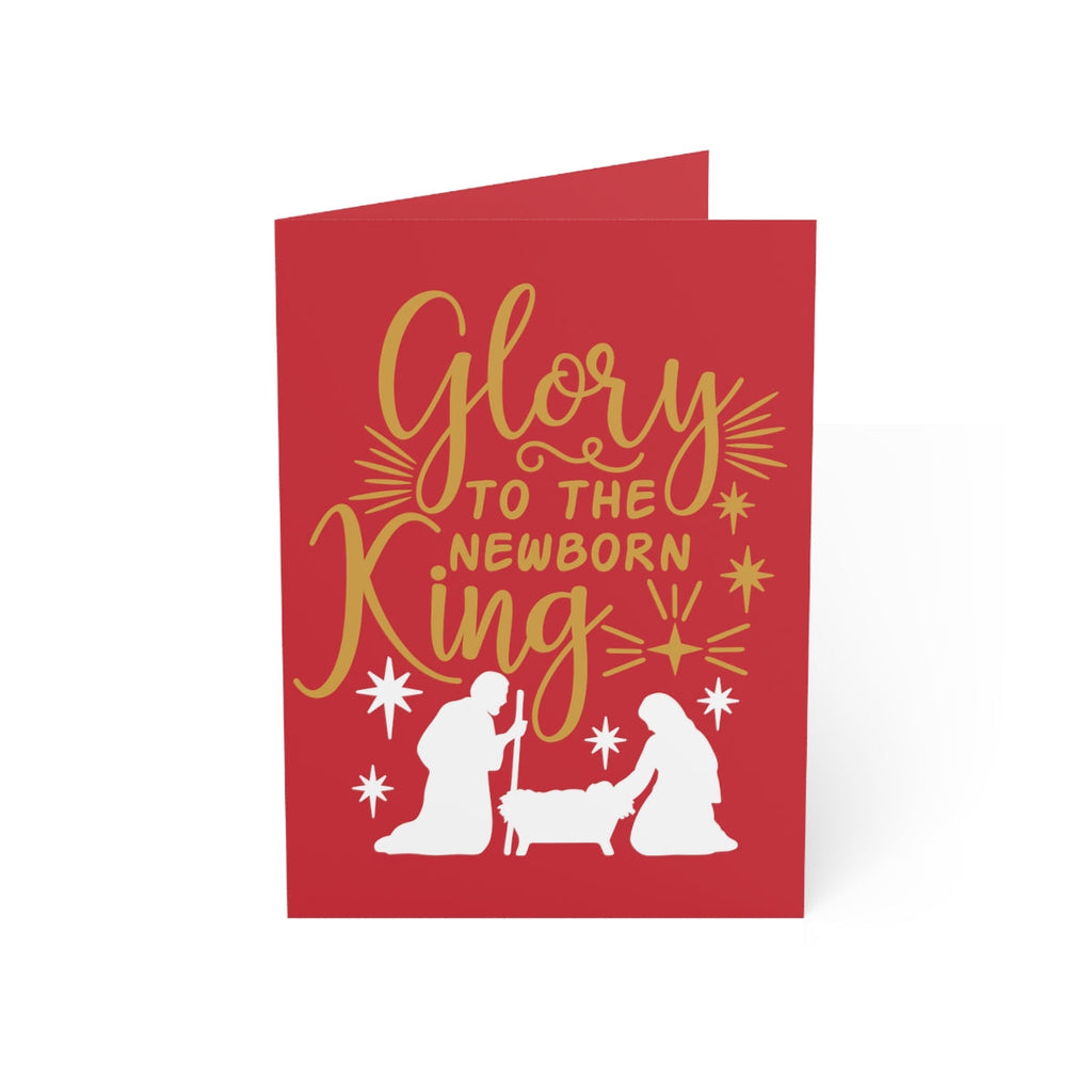 Glory to the King - Greeting Cards (1 10 30 and 50pcs) - 5’’ x 7’’ (Vertical) / Coated (one side) / pcs - Paper products