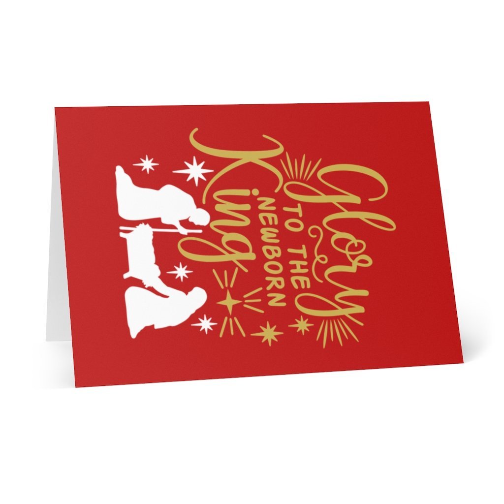 Glory to the King - Greeting Cards (8 pcs) -  4.1" x 5.8" -  Trini-T Ministries