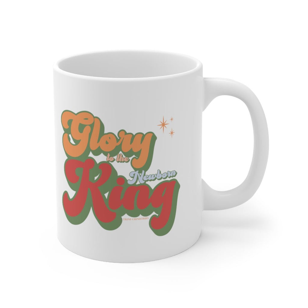 Glory to the King Retro - Mug -  11oz -  Trini-T Ministries