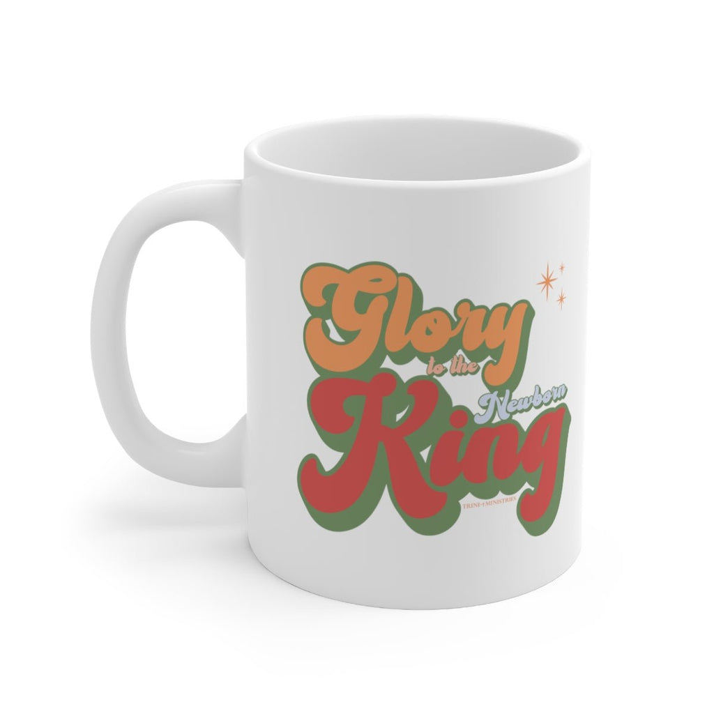 Glory to the King Retro - Mug -  11oz -  Trini-T Ministries