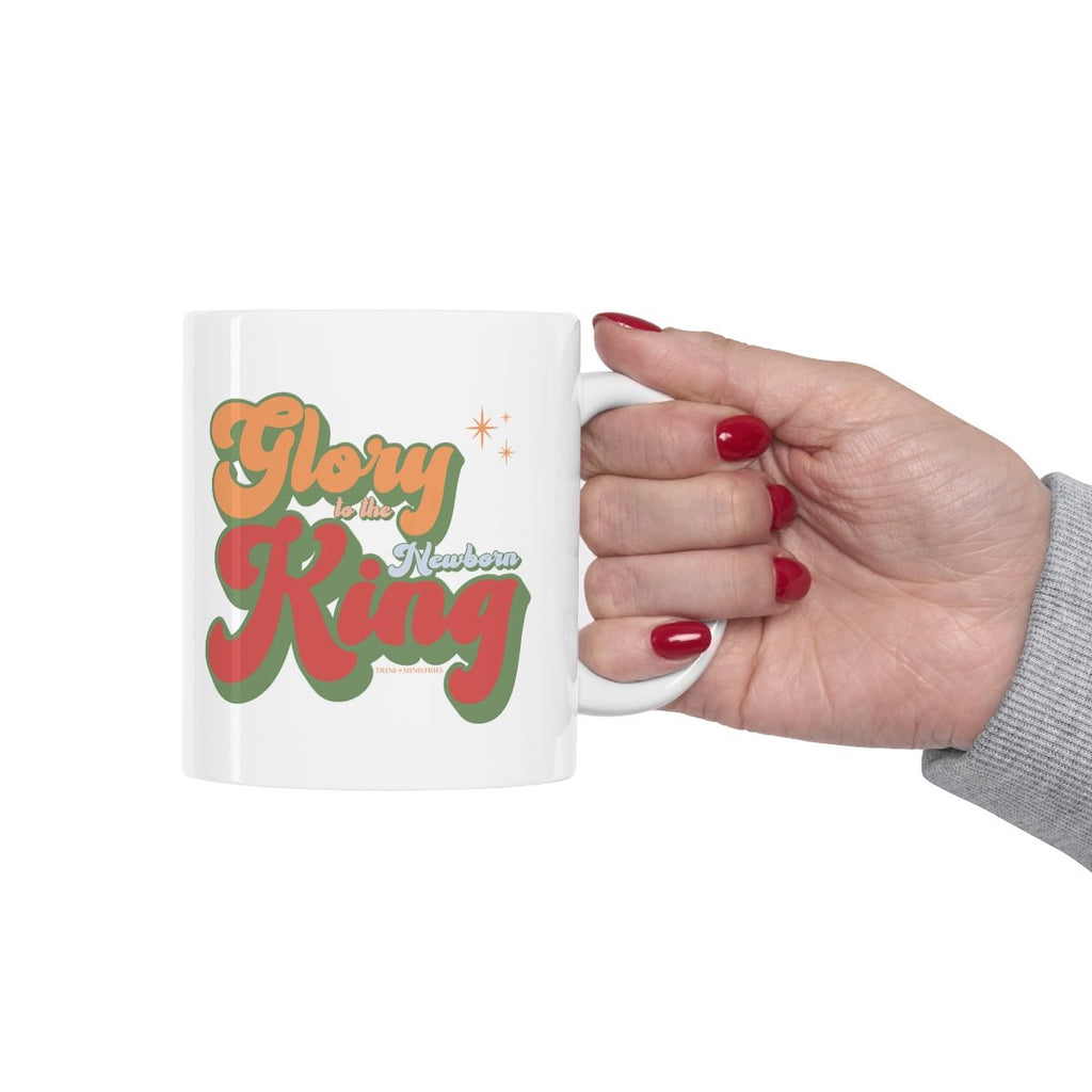 Glory to the King Retro - Mug -  11oz -  Trini-T Ministries