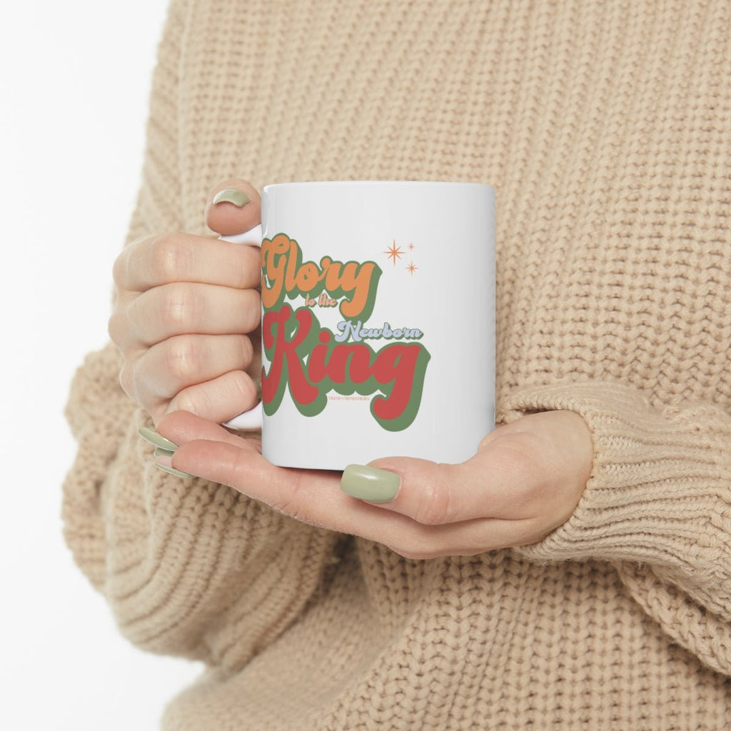 Glory to the King Retro - Mug -  11oz -  Trini-T Ministries