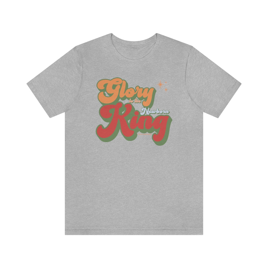 Glory to the King Retro - T -  White / S, White / M, White / L, White / XL, White / 2XL, White / 3XL, Athletic Heather / S, Black / S, Navy / S, Athletic Heather / M -  Trini-T Ministries