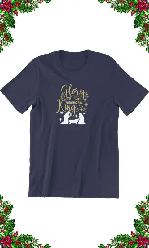 Glory to the King - T -  White / L, Black / S, Heather Kelly / S, Light Blue / S, Navy / S, Pink / S, Silver / S, White / S, Black / M, Heather Kelly / M -  Trini-T Ministries