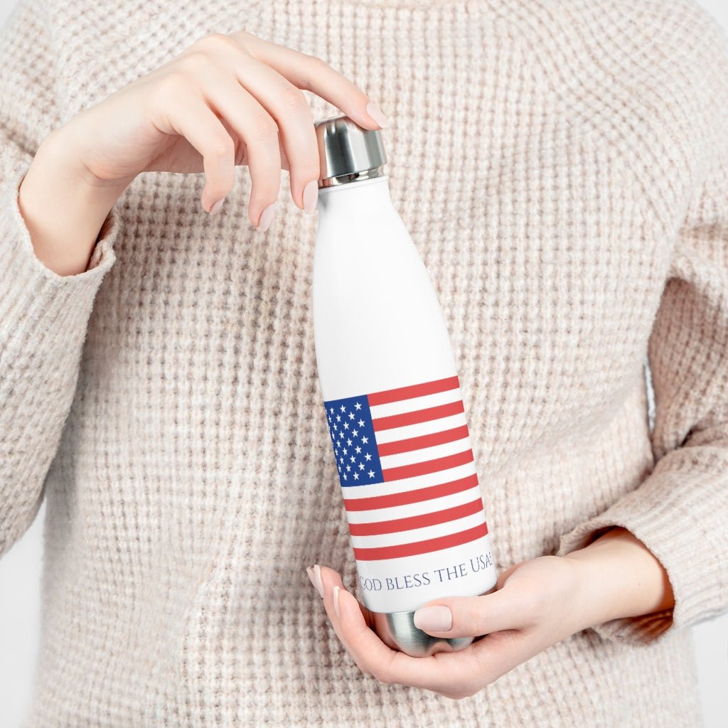 God Bless the USA - Insulated Bottle -  20oz -  Trini-T Ministries