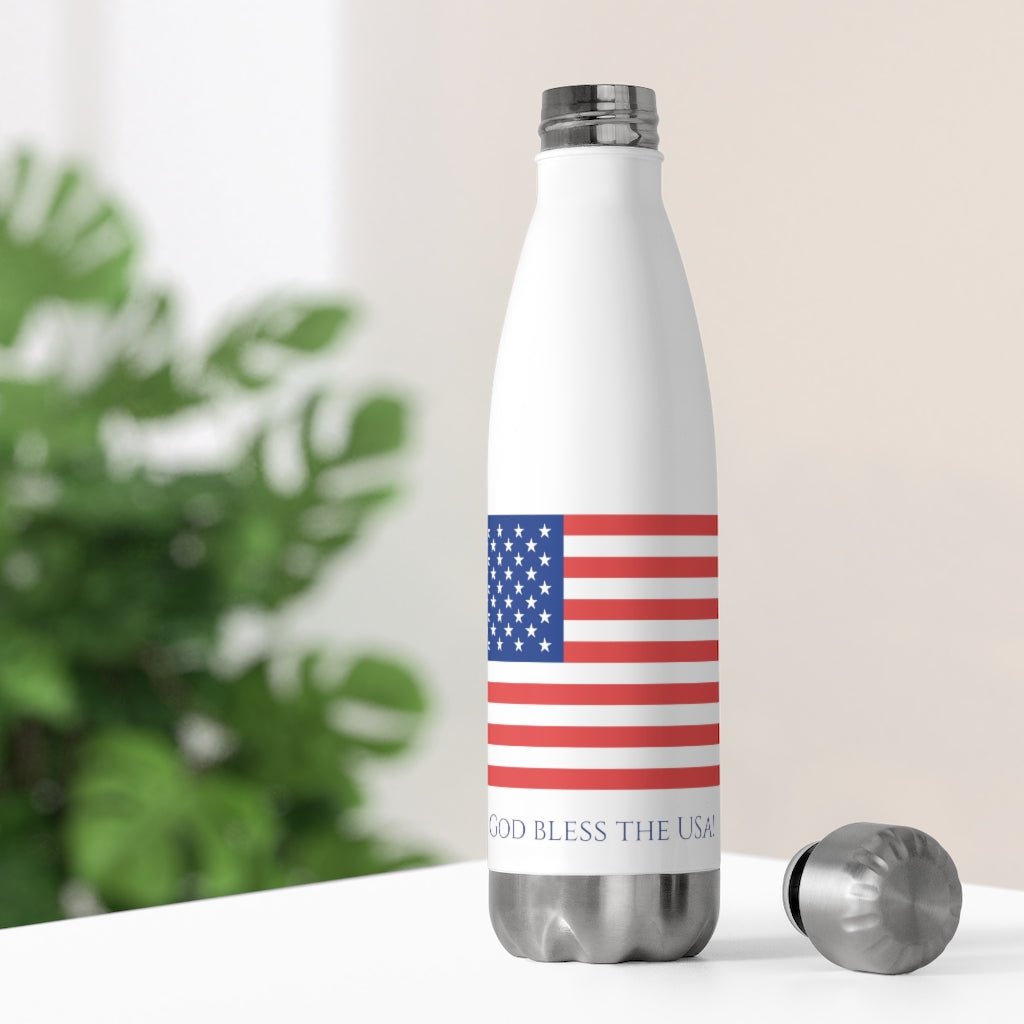 God Bless the USA - Insulated Bottle -  20oz -  Trini-T Ministries