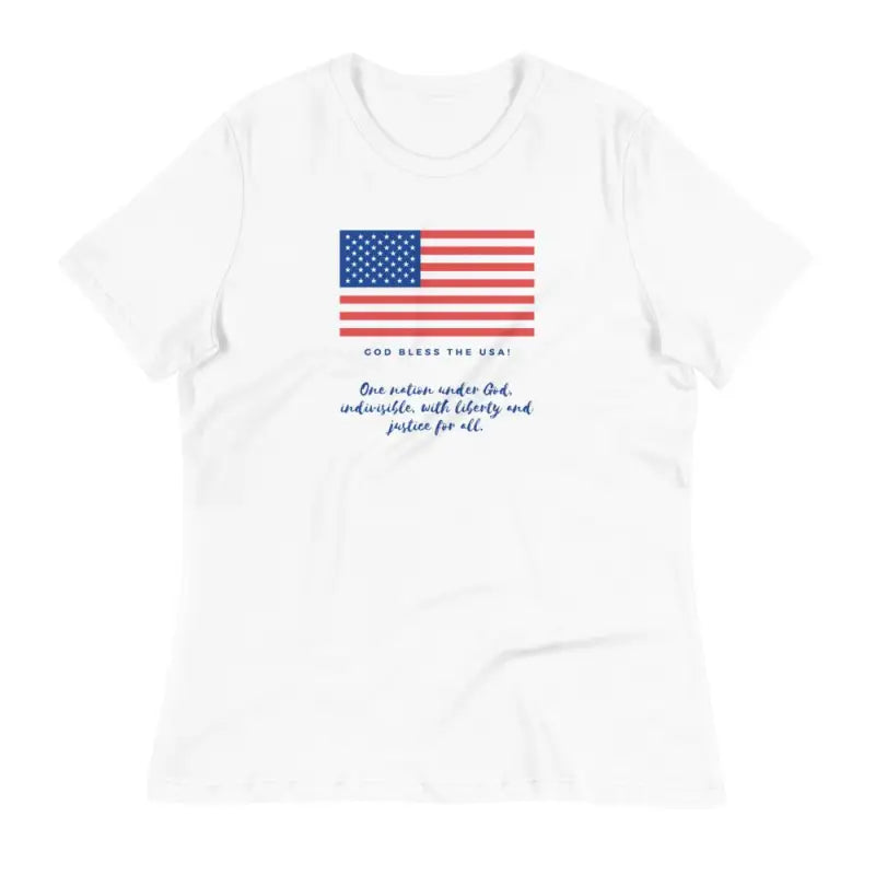 God Bless the USA - Women’s T -  White / S, White / M, White / L, White / XL, White / 2XL, Black / S, Black / M, Black / L, Black / XL, Black / 2XL -  Trini-T Ministries