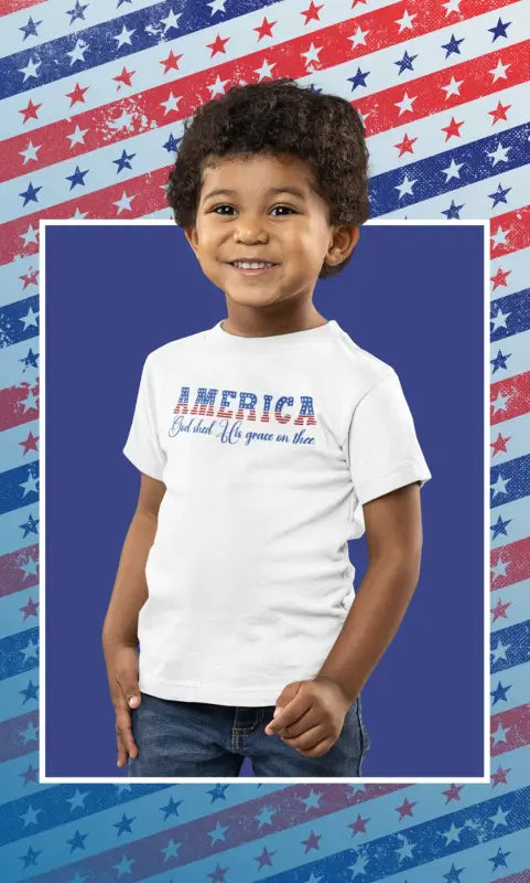 God Shed His Grace - Toddler's T -  Black / 2T, Black / 3T, Black / 4T, Black / 5T, Heather Columbia Blue / 2T, Heather Columbia Blue / 3T, Heather Columbia Blue / 4T, Heather Columbia Blue / 5T, White / 2T, White / 3T -  Trini-T Ministries