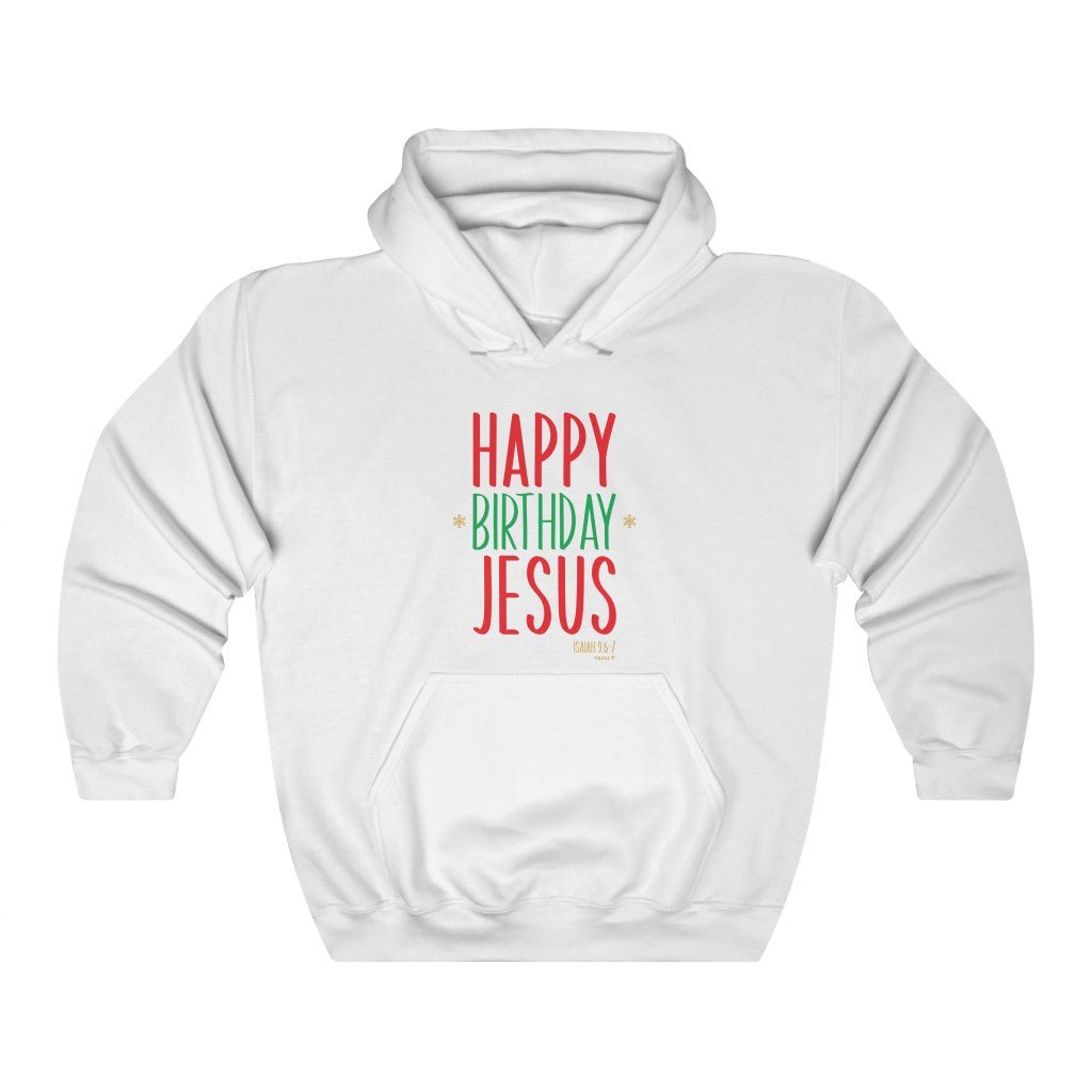 Happy Birthday Jesus - Hoodie -  Navy / S, Navy / M, Navy / L, Navy / XL, Navy / 2XL, Navy / 3XL, Navy / 4XL, Navy / 5XL, Black / S, Royal / S -  Trini-T Ministries