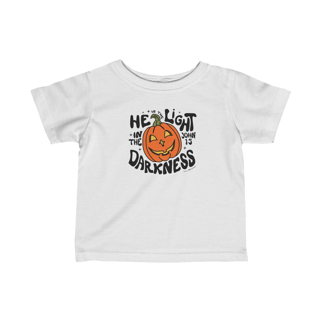 He is the Light - Baby’s T-shirt - White / 6M - Kids clothes