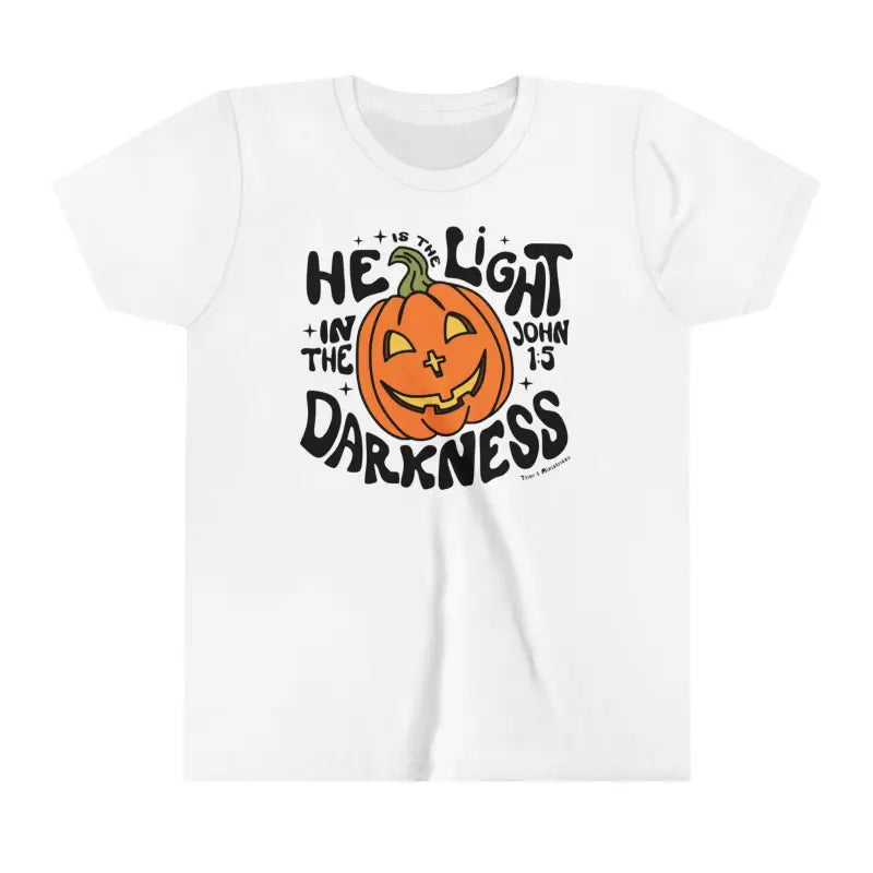 He is the Light - Kid’s T-shirt - White / S - Kids clothes