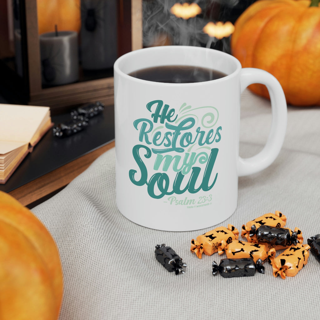 He Restores My Soul - Mug -  11oz -  Trini-T Ministries