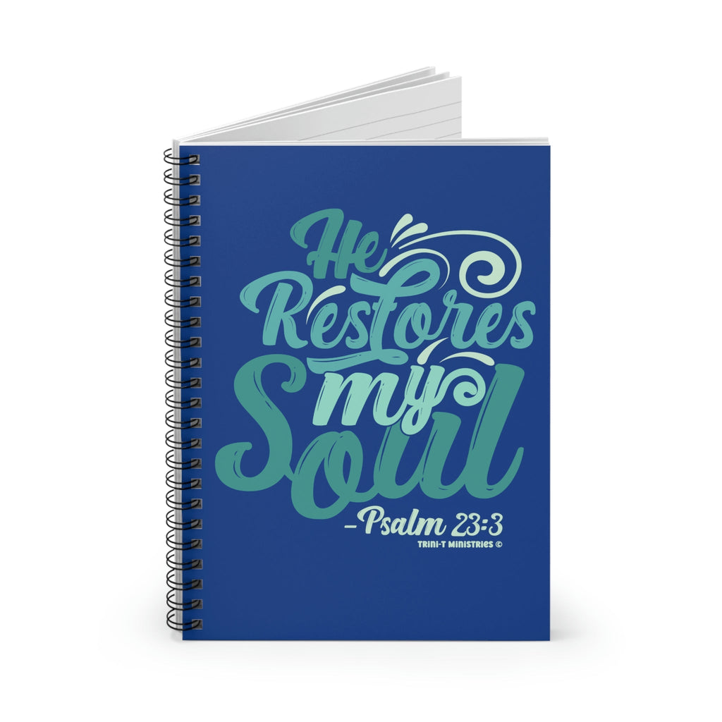 He Restores My Soul - Notebook -  One Size -  Trini-T Ministries