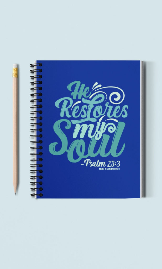 He Restores My Soul - Notebook -  One Size -  Trini-T Ministries