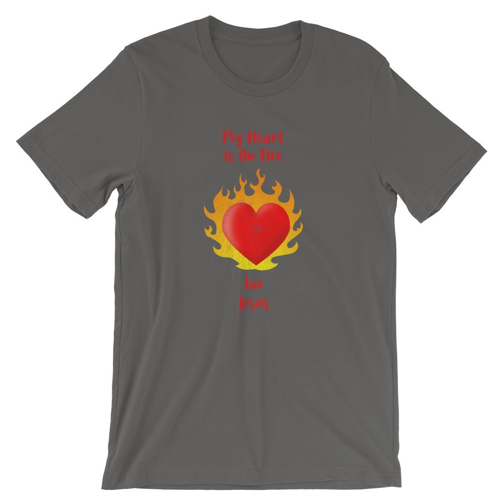 Heart On Fire - Women’s T -  White / XS, White / S, White / M, White / L, White / XL, White / 2XL, White / 3XL, Black / XS, Black / S, Black / M -  Trini-T Ministries