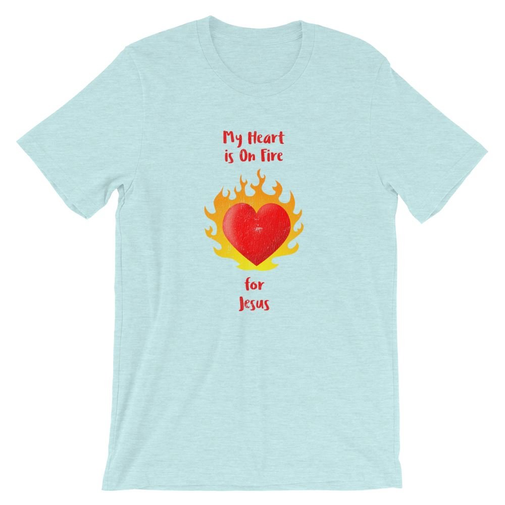 Heart On Fire - Women’s T -  White / XS, White / S, White / M, White / L, White / XL, White / 2XL, White / 3XL, Black / XS, Black / S, Black / M -  Trini-T Ministries