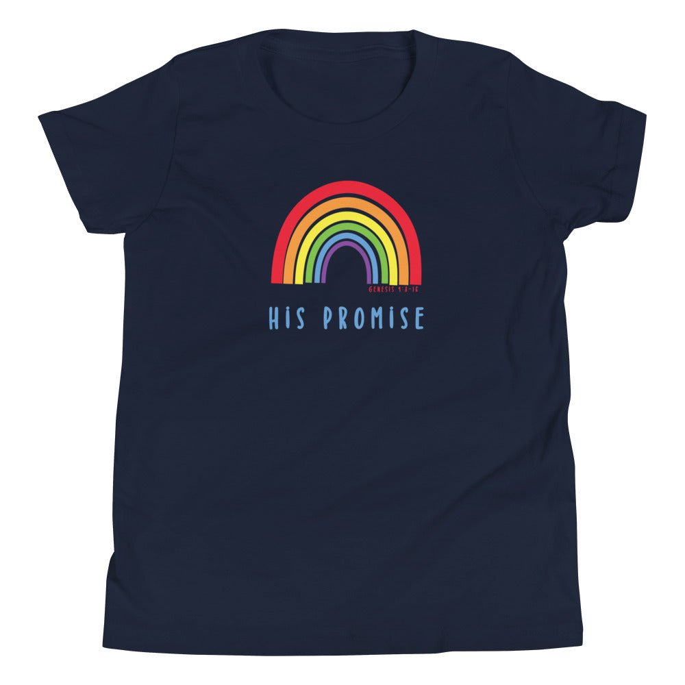 His Promise - Kid’s T -  Black / S, Black / M, Black / L, Black / XL, Navy / S, Navy / M, Navy / L, Navy / XL, True Royal / S, True Royal / M -  Trini-T Ministries