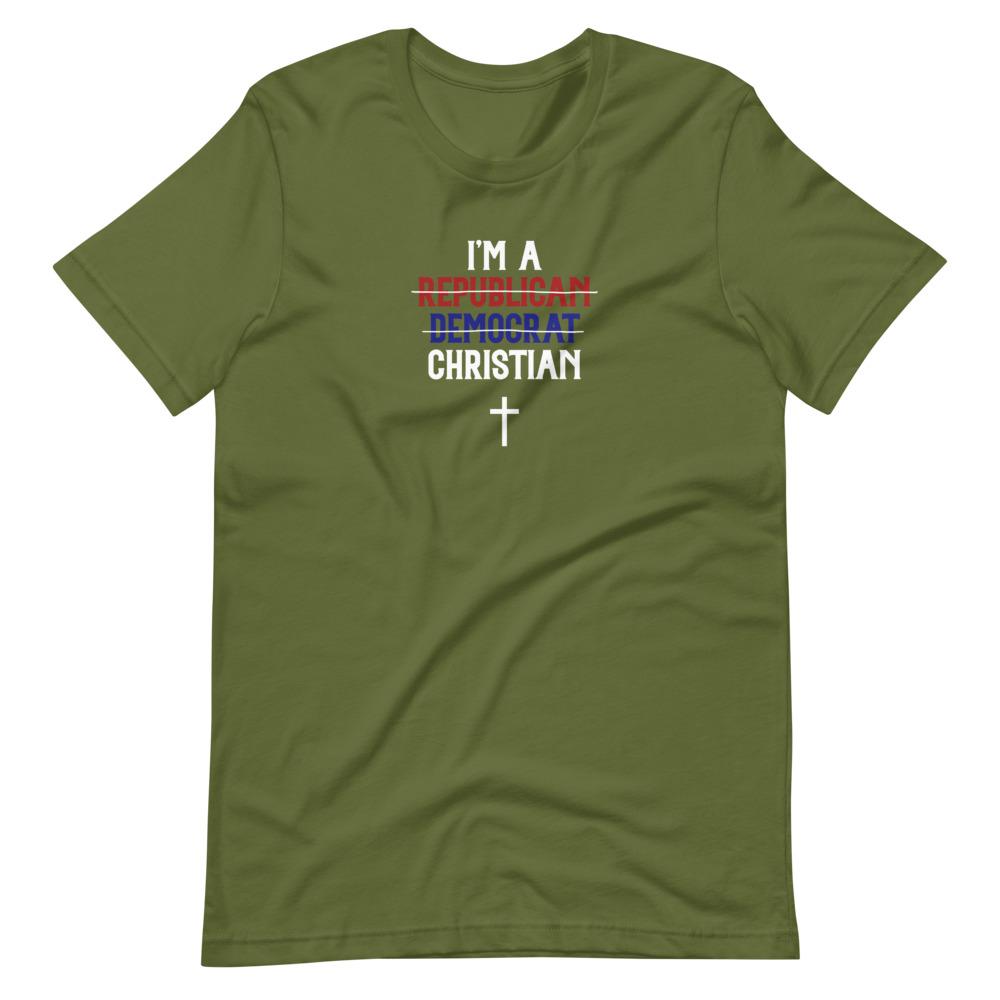 I’m A Christian - Men’s T -  Black / XS, Black / S, Black / M, Black / L, Black / XL, Black / 2XL, Black / 3XL, Black / 4XL, Olive / S, Olive / M -  Trini-T Ministries