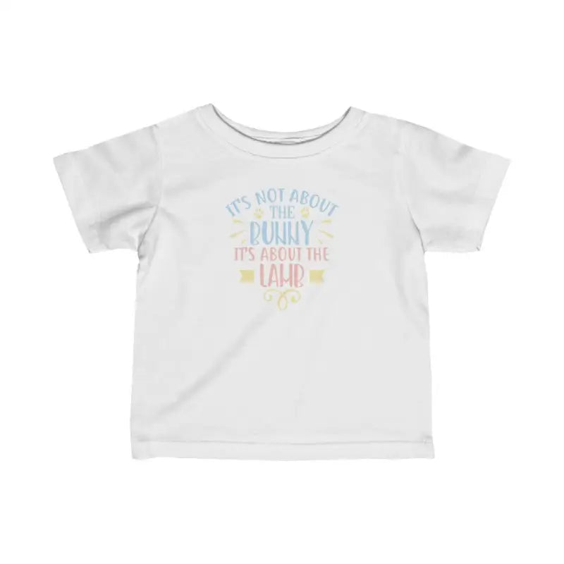 It's About The Lamb - Baby's T -  Light Blue / 12M, Heather / 12M, Pink / 12M, White / 12M, Heather / 18M, Light Blue / 18M, Pink / 18M, White / 18M, Heather / 24M, Light Blue / 24M -  Trini-T Ministries