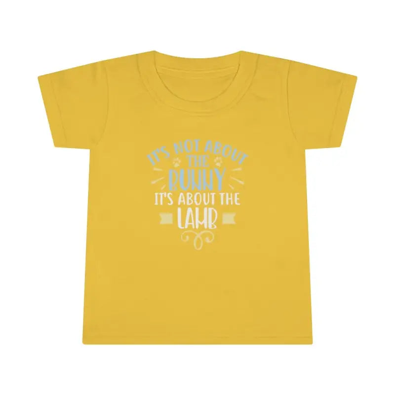 It's About The Lamb - Toddler's T -  Sapphire / 2T, Heather Irish Green / 2T, Daisy / 2T, Heliconia / 2T, White / 2T, Daisy / 3T, Heliconia / 3T, White / 3T, Daisy / 4T, Heliconia / 4T -  Trini-T Ministries