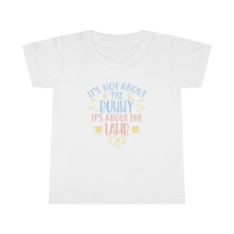 It's About The Lamb - Toddler's T -  Sapphire / 2T, Heather Irish Green / 2T, Daisy / 2T, Heliconia / 2T, White / 2T, Daisy / 3T, Heliconia / 3T, White / 3T, Daisy / 4T, Heliconia / 4T -  Trini-T Ministries