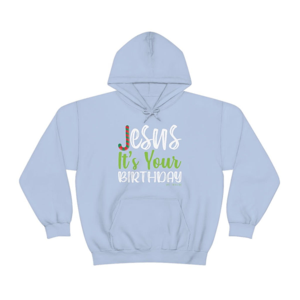 Jesus' Birthday - Hoodie -  Navy / S, Navy / M, Navy / L, Navy / XL, Navy / 2XL, Navy / 3XL, Navy / 4XL, Navy / 5XL, Light Blue / S, Light Blue / M -  Trini-T Ministries