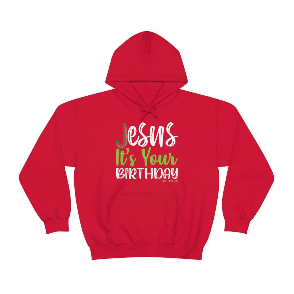 Jesus' Birthday - Hoodie -  Navy / S, Navy / M, Navy / L, Navy / XL, Navy / 2XL, Navy / 3XL, Navy / 4XL, Navy / 5XL, Light Blue / S, Light Blue / M -  Trini-T Ministries