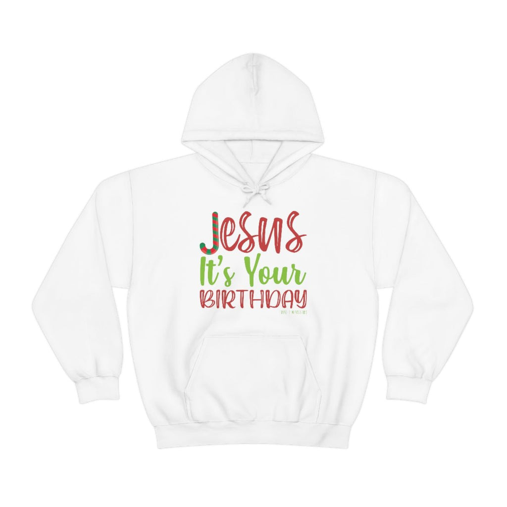 Jesus' Birthday - Hoodie -  Navy / S, Navy / M, Navy / L, Navy / XL, Navy / 2XL, Navy / 3XL, Navy / 4XL, Navy / 5XL, Light Blue / S, Light Blue / M -  Trini-T Ministries