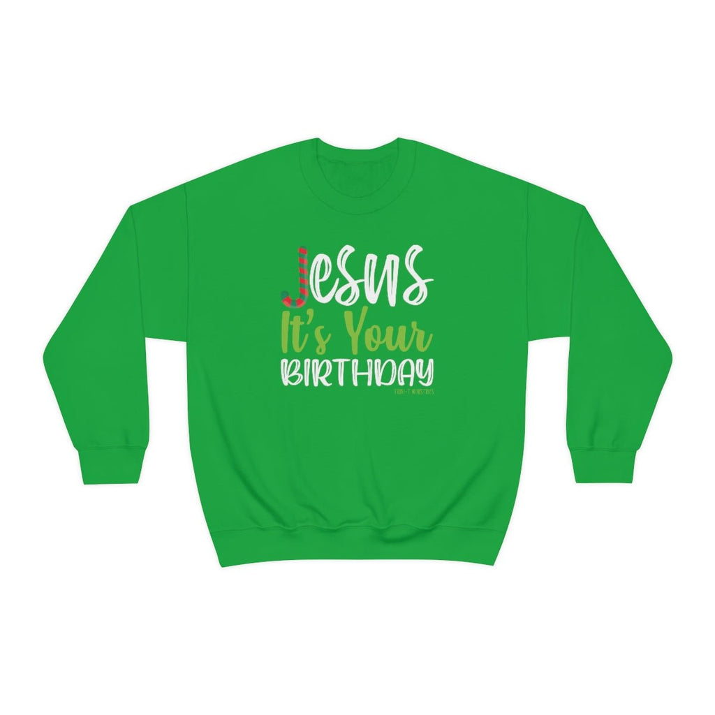 Jesus' Birthday - Sweatshirt -  S / Red, M / Red, L / Red, XL / Red, 2XL / Red, 3XL / Red, S / Black, M / Black, L / Black, XL / Black -  Trini-T Ministries