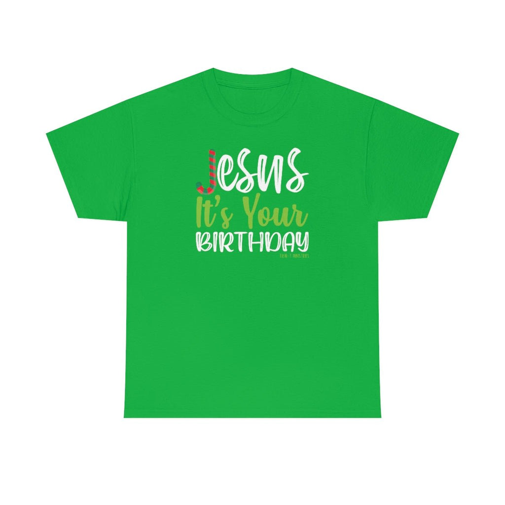 Jesus' Birthday - Unisex T -  Navy / S, Navy / M, Navy / L, Navy / XL, Navy / 2XL, Navy / 3XL, Navy / 4XL, Navy / 5XL, Black / S, Black / M -  Trini-T Ministries