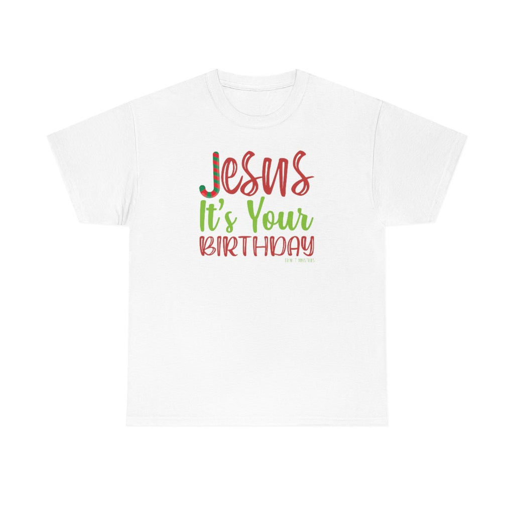 Jesus' Birthday - Unisex T -  Navy / S, Navy / M, Navy / L, Navy / XL, Navy / 2XL, Navy / 3XL, Navy / 4XL, Navy / 5XL, Black / S, Black / M -  Trini-T Ministries