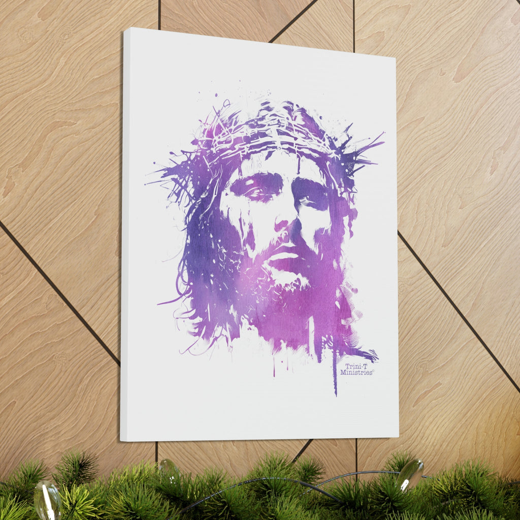 Jesus Crown of Thorns - Canvas -  32″ x 48″ / Premium Gallery Wraps (1.25″), 5″ x 7″ / Premium Gallery Wraps (1.25″), 18″ x 24″ / Premium Gallery Wraps (1.25″) -  Trini-T Ministries